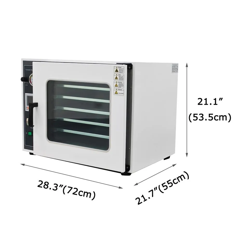 Батарея 1.9Cu ft Lab Digital Vacuum Drying Oven 5-layer Heating Dryer Cabinet 14