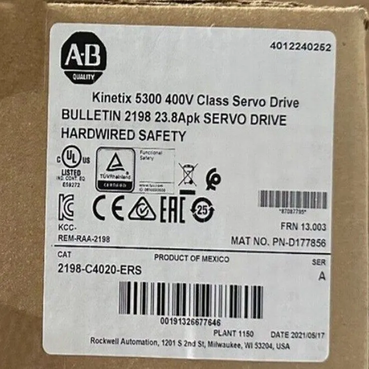 Сервопривод 2198-C4020-ERS Allen Bradley Kinetix 5300 400V Class Servo Drive