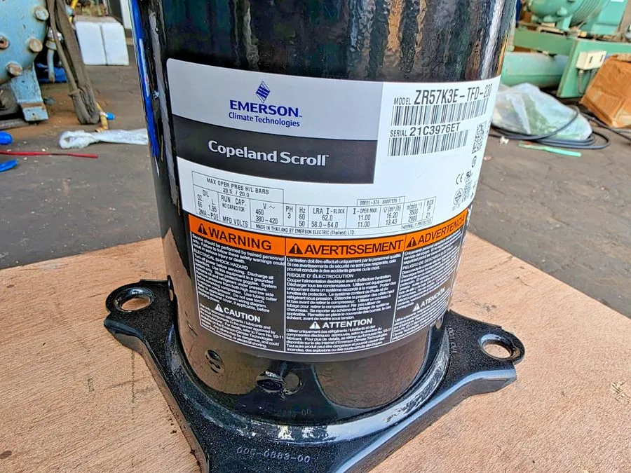 Компрессор Copeland ZR57K3E-TFD-230 Air Conditioning Compressor — фото лота 1