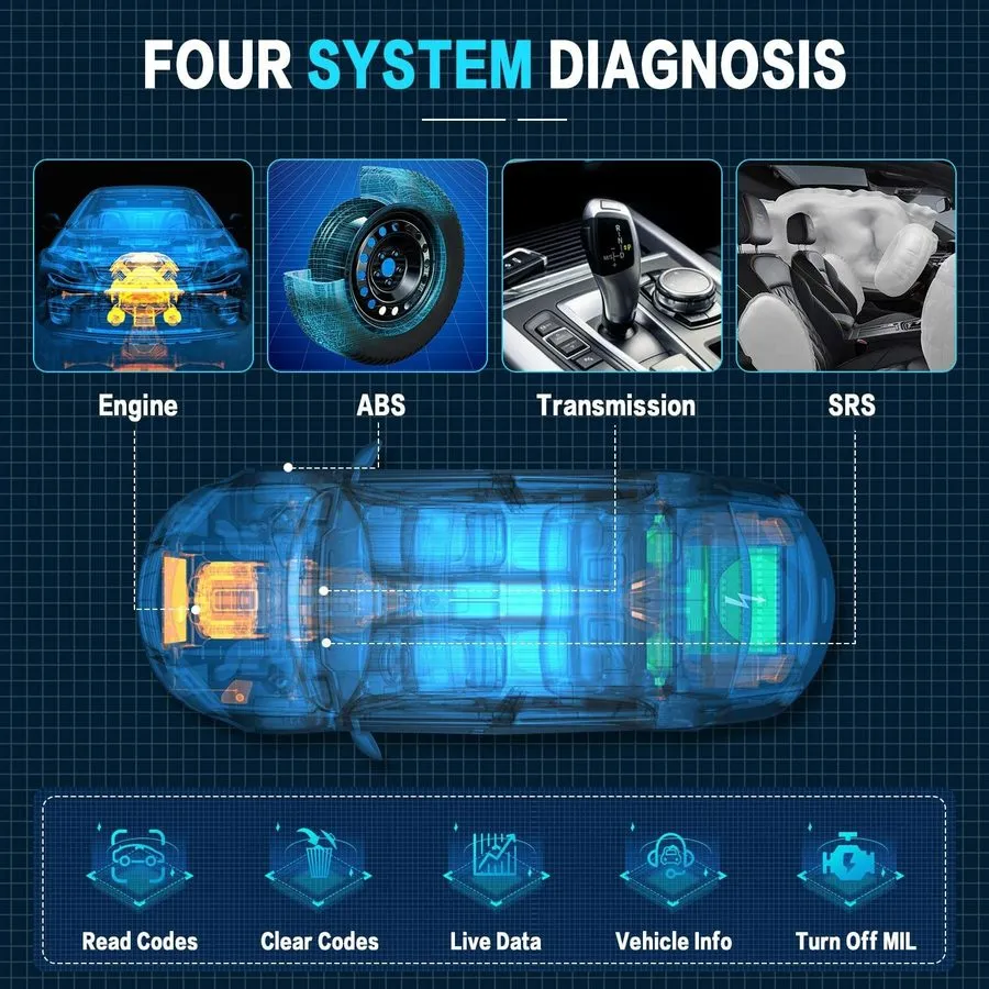 Диагностический сканер LAUNCH CRP123I V3.0 Automotive Scanner Engine ABS SRS TCM — фото лота 1