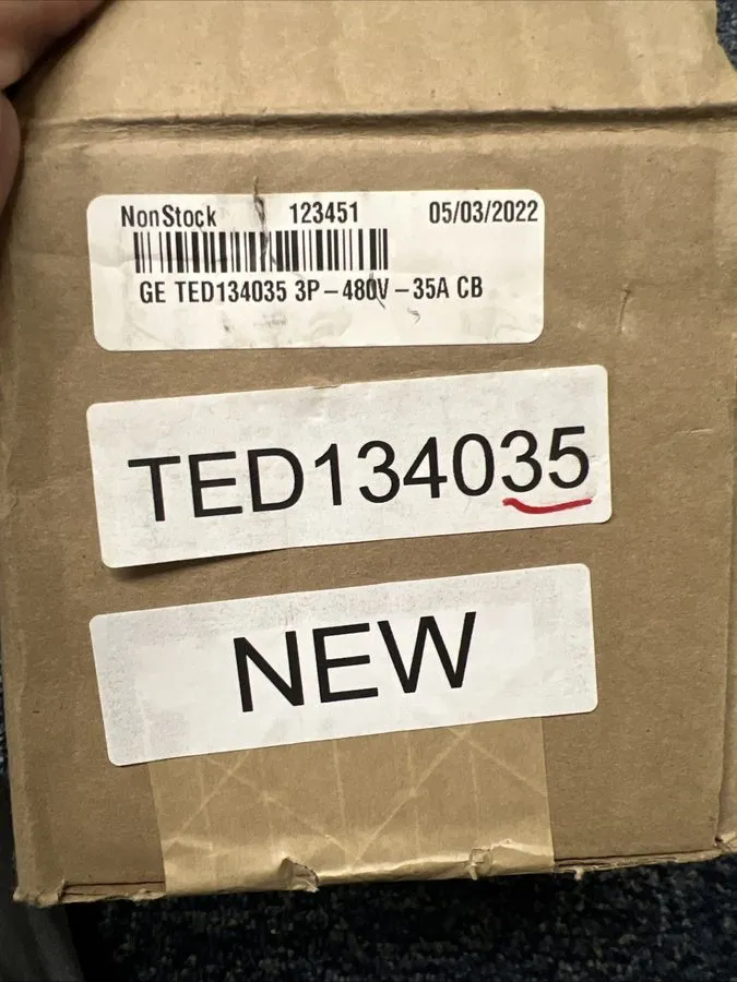 Автоматический выключатель GE Circuit Breaker TED134035 35 amp 3 Pole 480VAC 14k