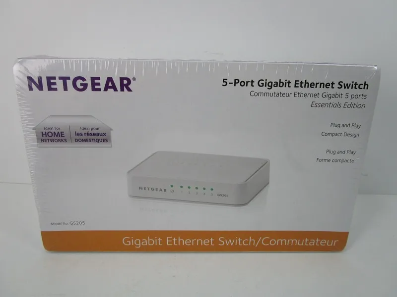Коммутатор NETGEAR (GS205100PAS) 5 Port Gigabit Ethernet Switch