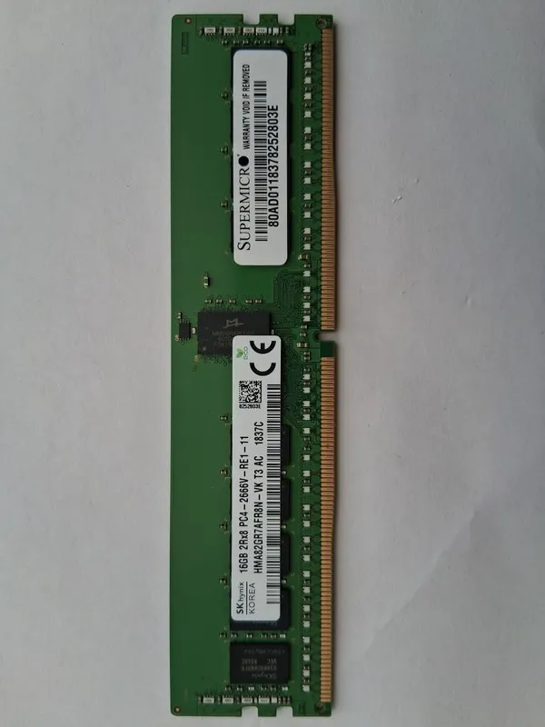 Модуль памяти SK Hynix HMA82GR7AFR8N-VK T3 AA 16GB 2Rx8 PC4-2666V DDR4 ECC Serve