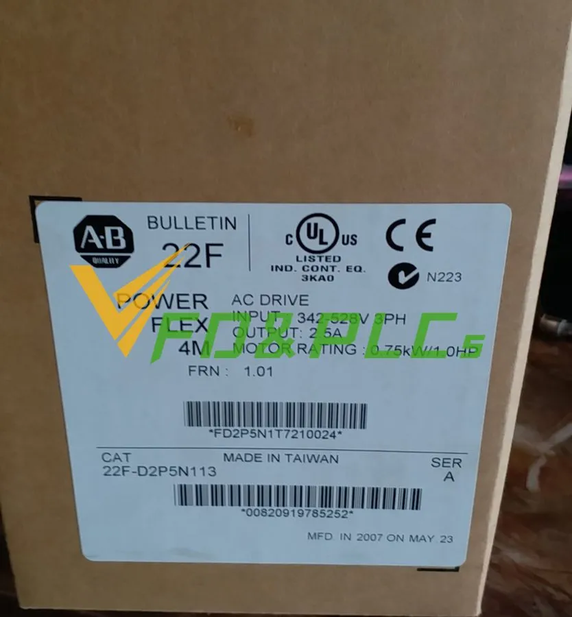 Частотный преобразователь Allen-Bradley PowerFlex 4M VFD 2.0HP AC Drive 22F-D2P5