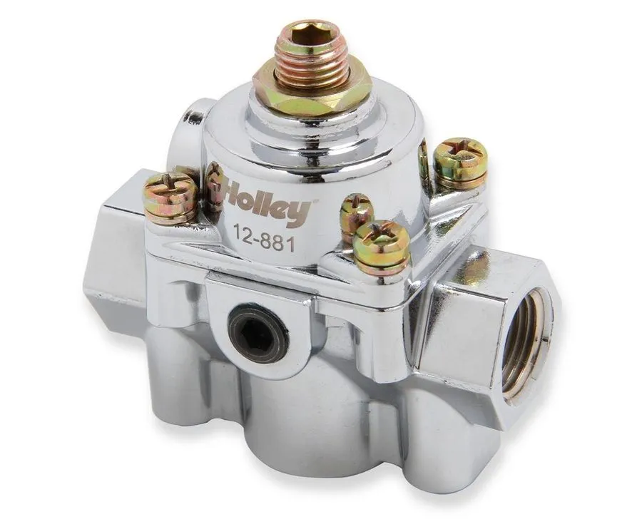 Трубопроводная арматура Holley 12-881 Fuel Pressure Regulator 4.5-9 PSI Chrome B