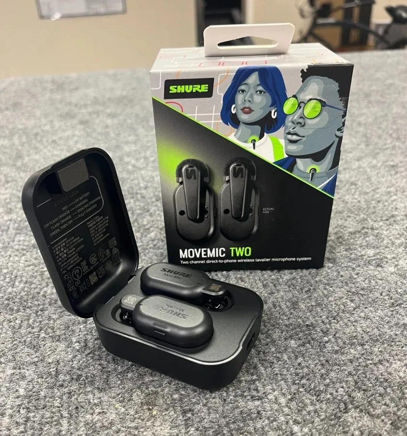 Микрофон Shure MoveMic Two MV-TWO-Z7 2-Channel Wireless Lavalier Microphone Syst