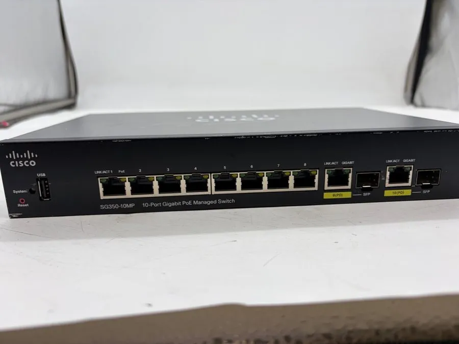 Коммутатор Cisco Systems SG350-10P / 10-Port Gigabit PoE Managed Switch