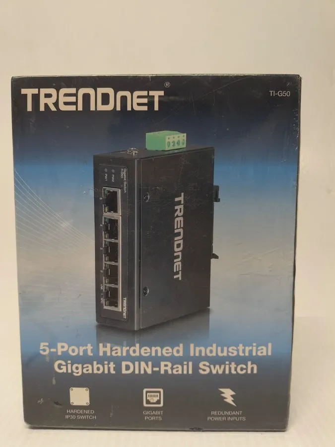 Коммутатор TRENDnet TI-G50 5-Port Hardened Industrial Gigabit DIN-Rail Switch 12