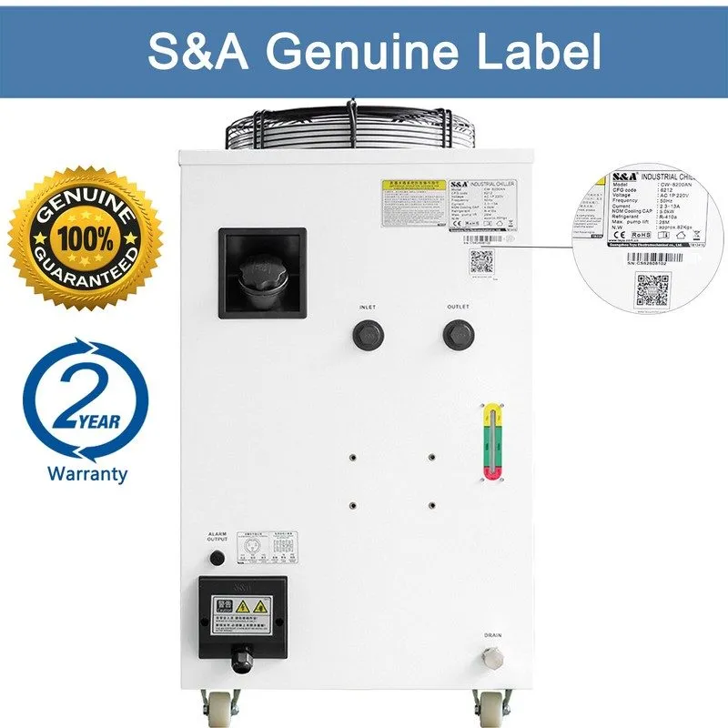 Чиллер Pump Flow 75L/min Industrial Water Chiller 220V 60Hz CW-6200BN Local Pick
