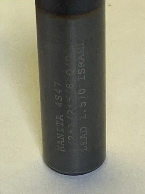 Режущий инструмент HANITA 1/2 x 1/2 x 1 x 2.5" TF4V4513005 Solid Carbide End Mil