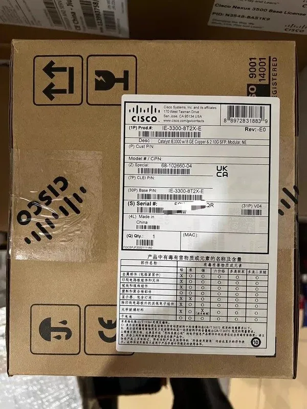 Коммутатор Cisco IE-3300-8T2X-E Industrial Ethernet Switch IE 3300 Series 2x SFP