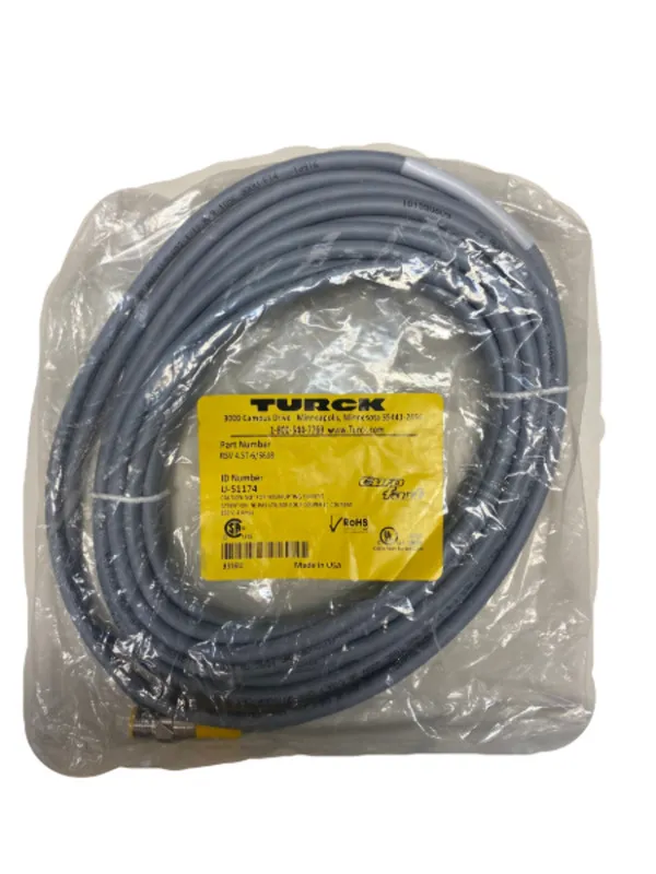 Соединительный кабель RSV 4.5T-10/S653 Cordset, RSV U-00486 RFI/EMI M12 Male Con — фото лота 1