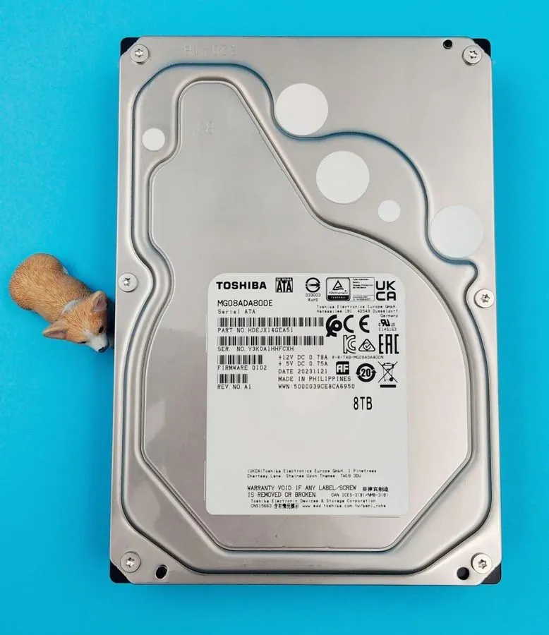 Жёсткий диск Toshiba MG08ADA800E 8TB 3.5 SATA HDD 7200rpm 827h HD Tune Checked