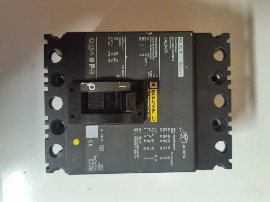Автоматический выключатель Square D FAL34015 Circuit Breaker, 15A, 480V AC, 250V