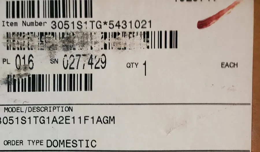 Датчик давления Rosemount 3051S1 TG1A2B11A1AI5M5Q4Q8Q16GE Pressure Transmitter 2