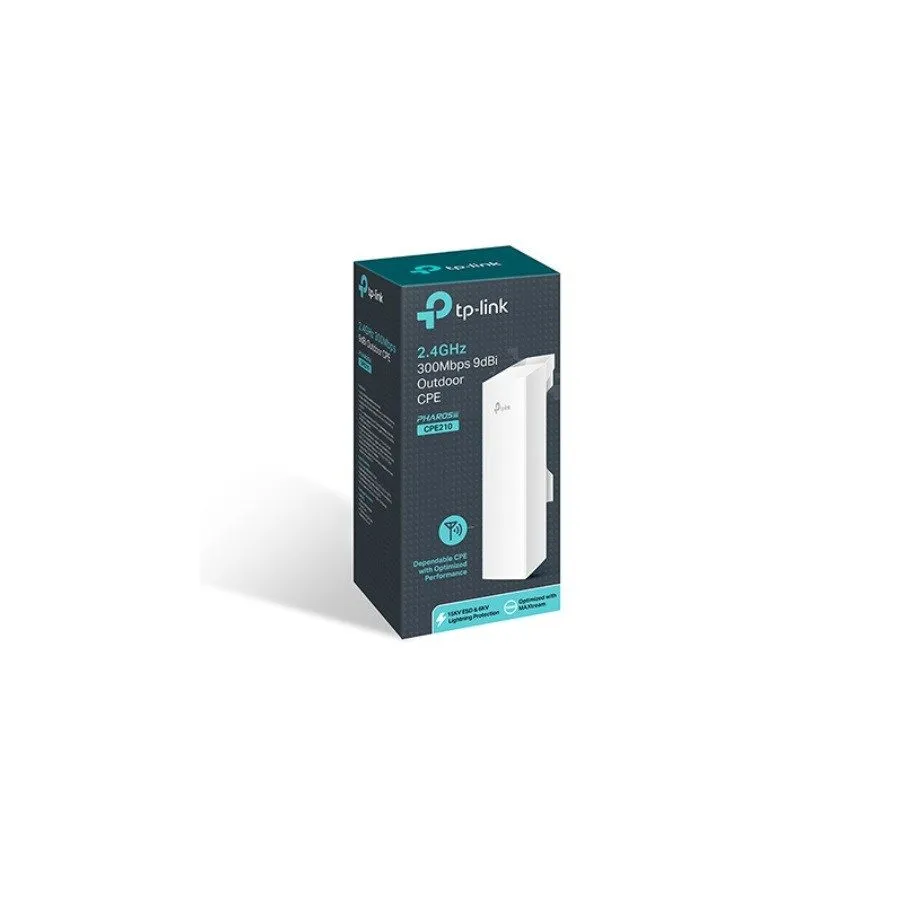 Точка доступа TP-Link CPE210 2.4GHz 300Mbps 9dBi Outdoor CPE Access Point 27dBm