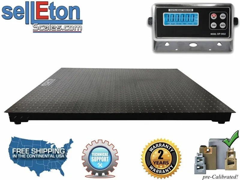 Весы SL-916-4040-5k-nn 40"X40"Industrial Floor Scale Warehouse Pallets 5000 Lbs  — фото лота 1