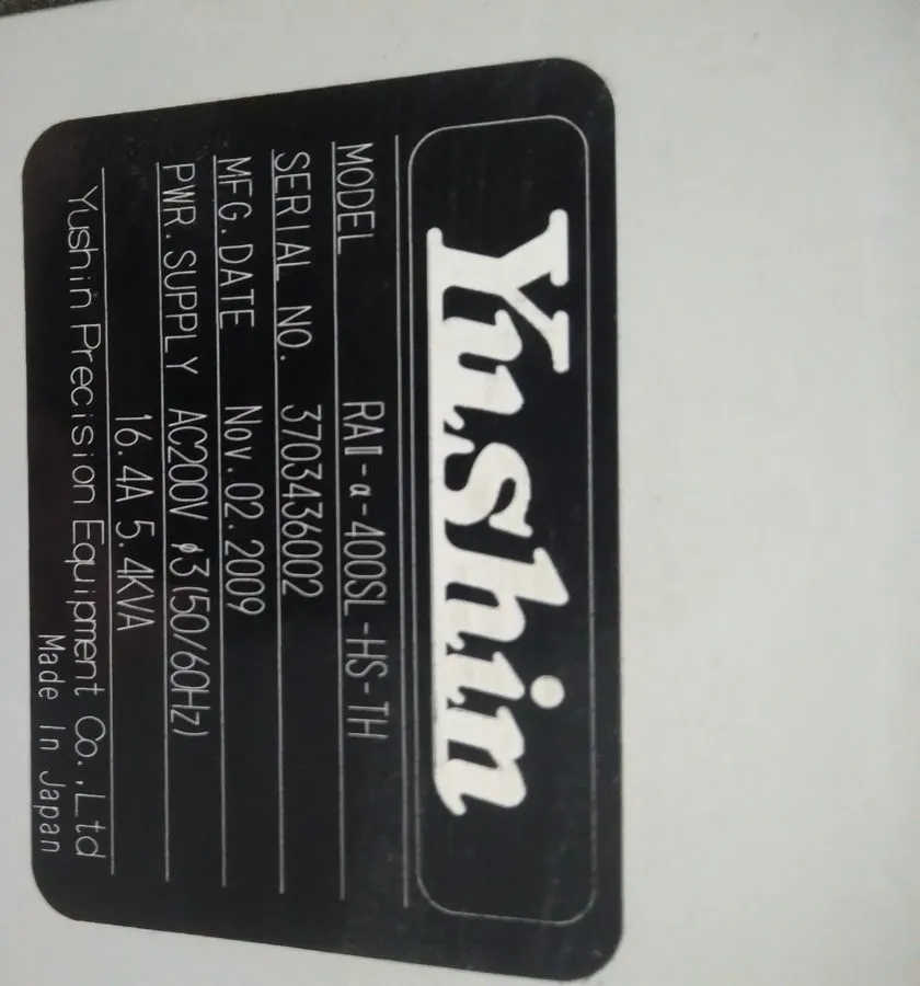 Оборудование ЧПУ Yushin Robot RAII-A-400SL-HS-TH High Speed Servo Injection Mold