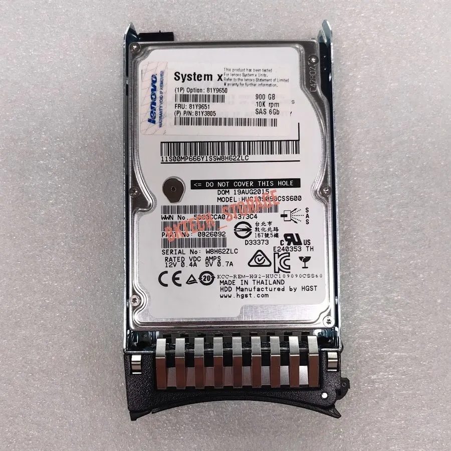 Жёсткий диск IBM 81Y9651 900GB 81Y3805 10K 81Y9650 6Gbps SAS 2.5" SFF HS HDD Har