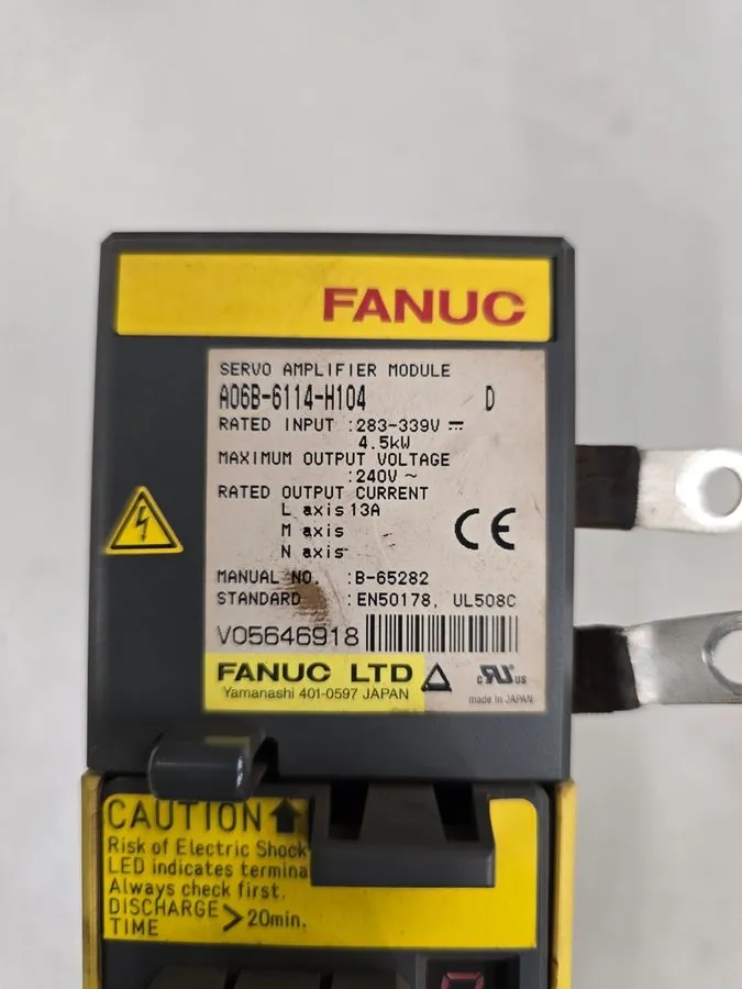 Сервоусилитель FANUC A06B-6114-H104 Servo Drive — фото лота 1