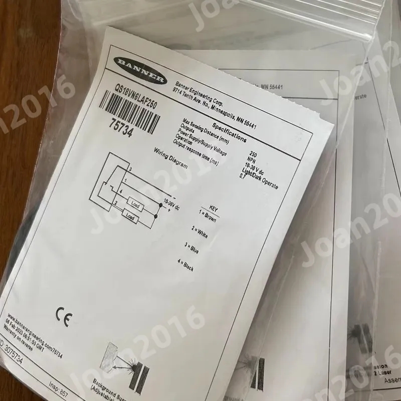 Фотоэлектрический датчик Banner QS18VN6LAF250 Photoelectric sensor 75734
