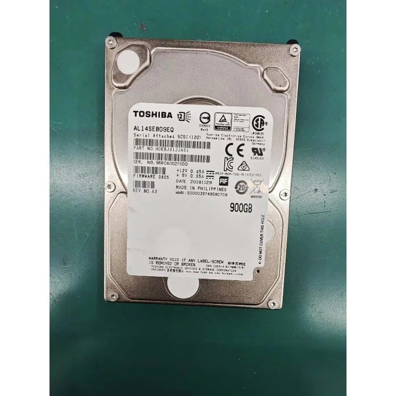 Сервер Toshiba AL14SEB09EQ 900GB 10K RPM SAS 12Gbps 2.5" Enterprise Server HDD