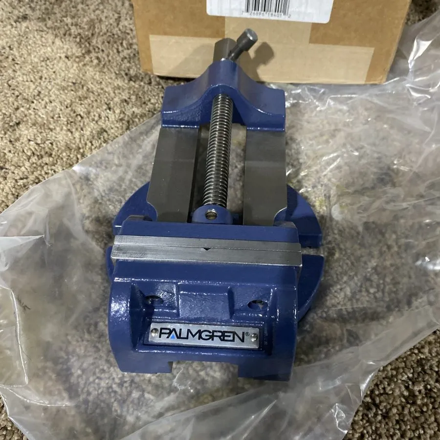 Режущий инструмент Palmgren 9618401 4 In Light Duty Machine Vise With Fixed Base — фото лота 1
