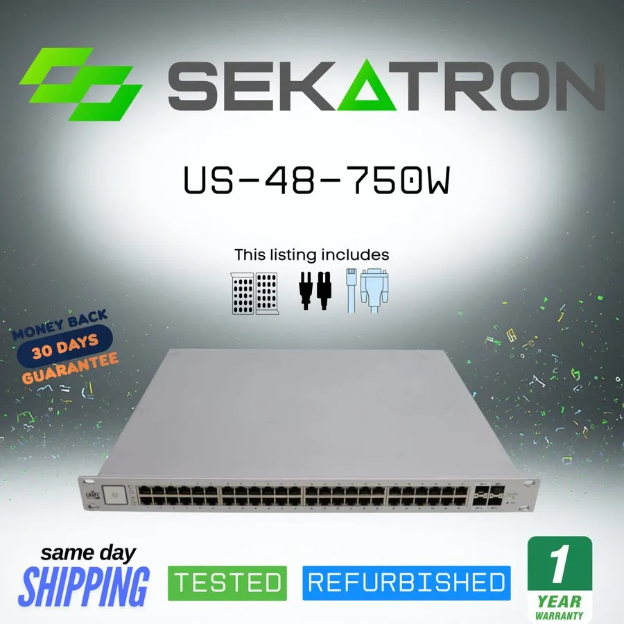 Коммутатор Ubiquiti UniFi US-48-750W 48-Port Gigabit PoE+ Managed Switch 750W 4x