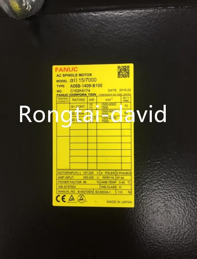 Шпиндель FANUC Spindle Motor A06B-1409-B100 Shipping