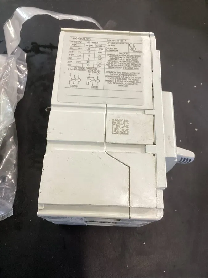 Автоматический выключатель 140G-G6C3-C20 G Frame Molded Case Circuit Breaker 3P/ — фото лота 2