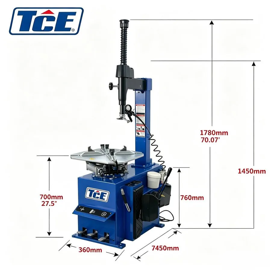 Шиномонтажный станок TCE 3 Pedals 39inch 110V Tire Changer Wheel Changers Balanc — фото лота 2