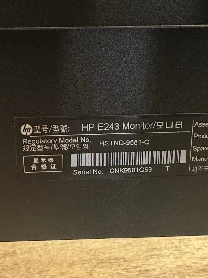 Монитор 24" HP EliteDisplay E243i Full HD Widescreen 1920x1200 16:10 IPS LED Mon — фото лота 2