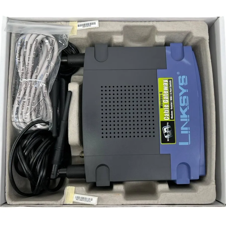 Маршрутизатор Linksys Wireless-G Cable Gateway Cable Modem Model # WCG200 (10H)