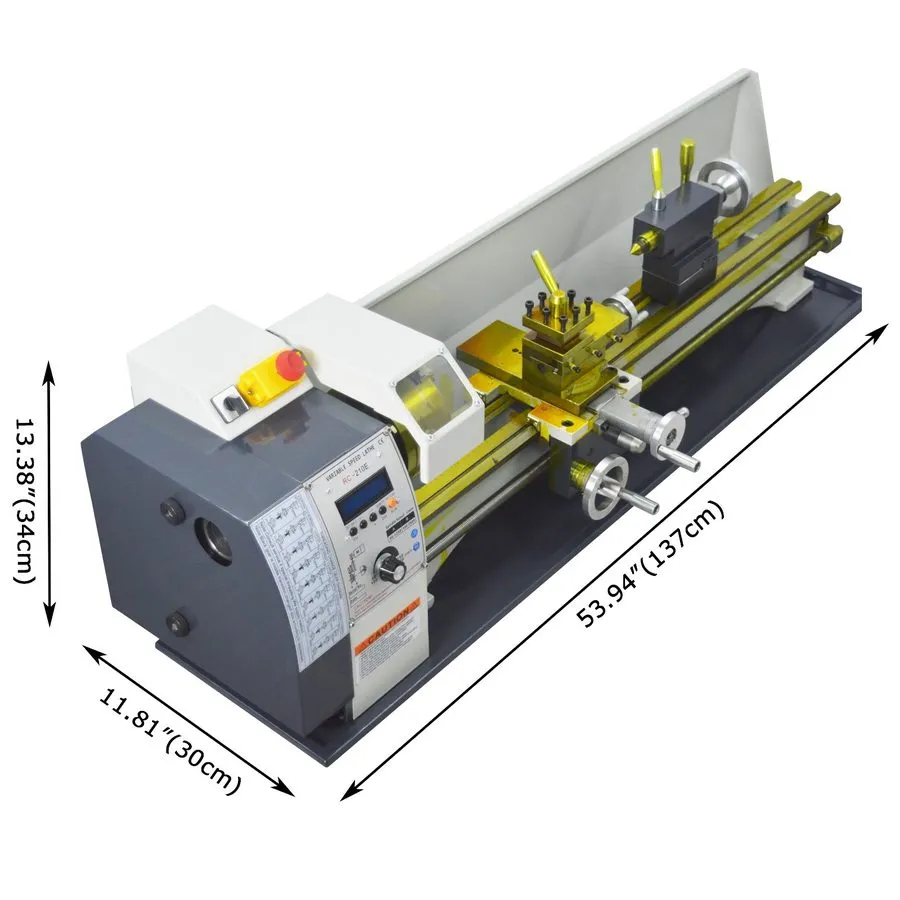 Оборудование ЧПУ 8"*32" RC-210E Precision Metal Bench Lathe Machine Metric Imper — фото лота 3
