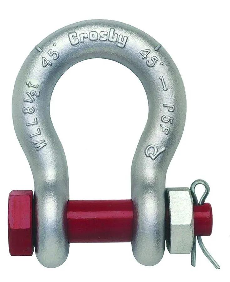 Такелажная скоба 2PK Crosby S-209 3/8"Anchor Shackle w/Alloy Screw Pin 2200 lbs 