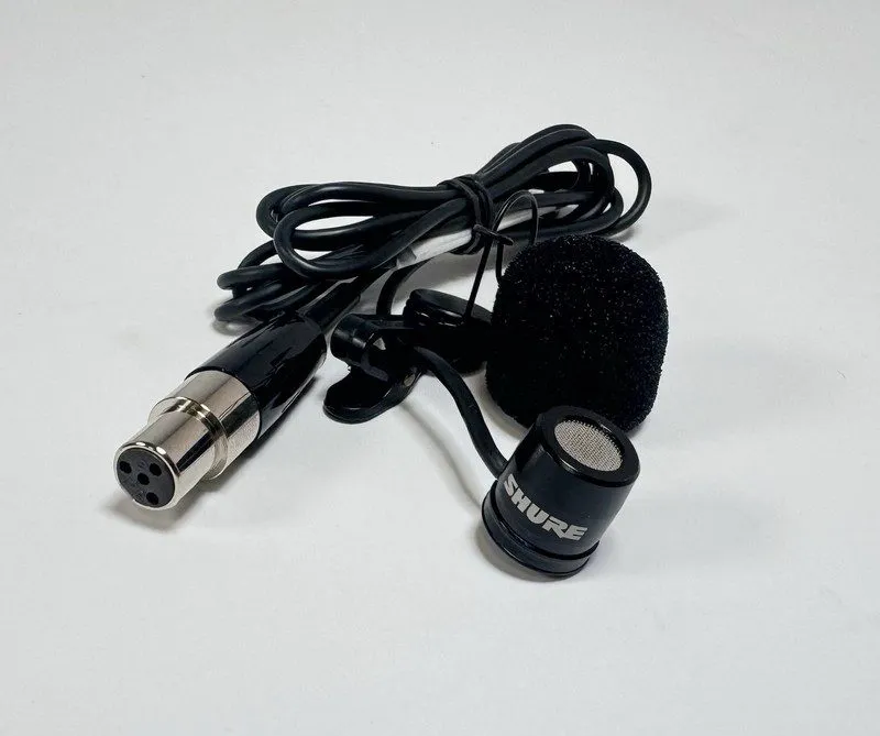 Микрофон Shure WL183m Omnidirectional Lavalier Microphone with TA4F Connector Bl — фото лота 1