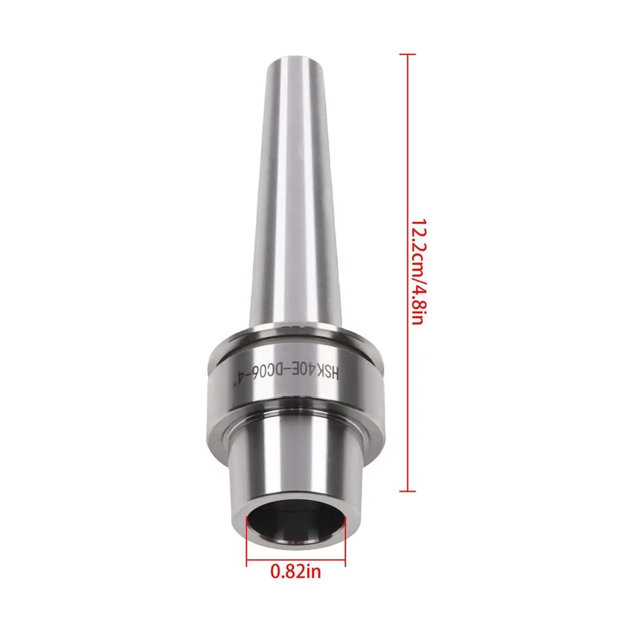 Режущий инструмент HSK40E-DC06-4 Inch Slim Collet Chuck 3 Collets 1/8 3/16 1/4 H — фото лота 2