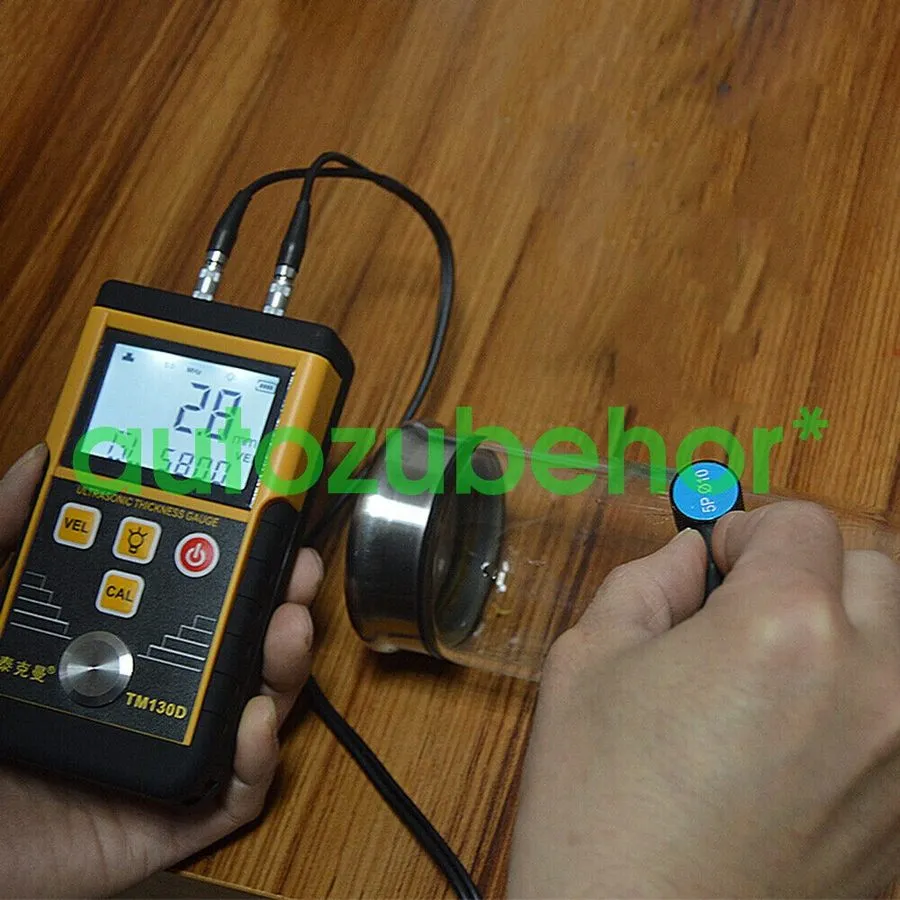 Толщиномер TM130D Digital Ultrasonic Thickness Gauge Metal Steel thickness Teste