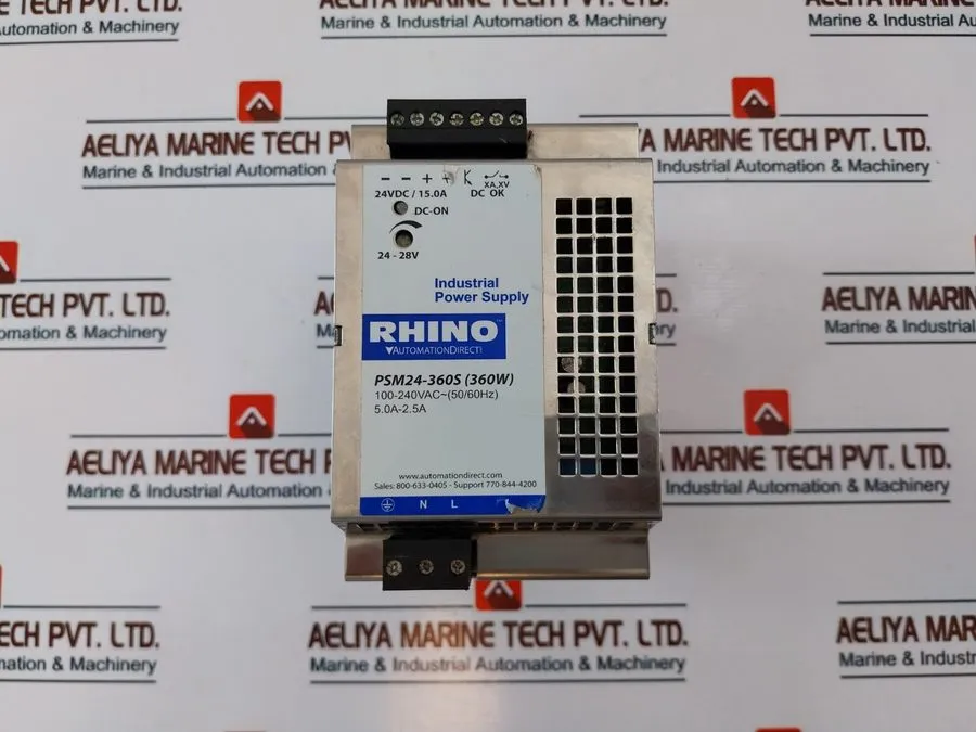 Блок питания RHINO PSM24-360S INDUSTRIAL DIN-RAIL SWITCHING POWER SUPPLY UNIT 36