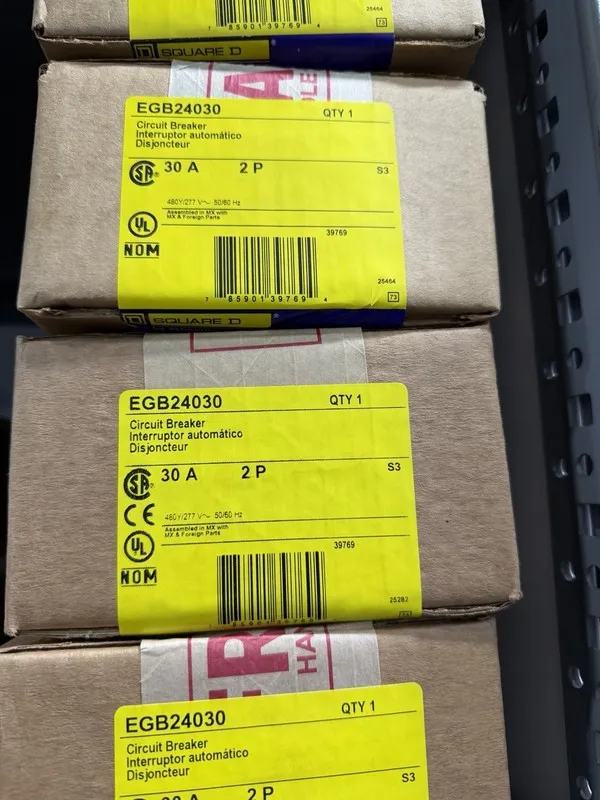 Автоматический выключатель Square D EGB24030 30A 480V 35kA 2P Bolt-on Circuit Br