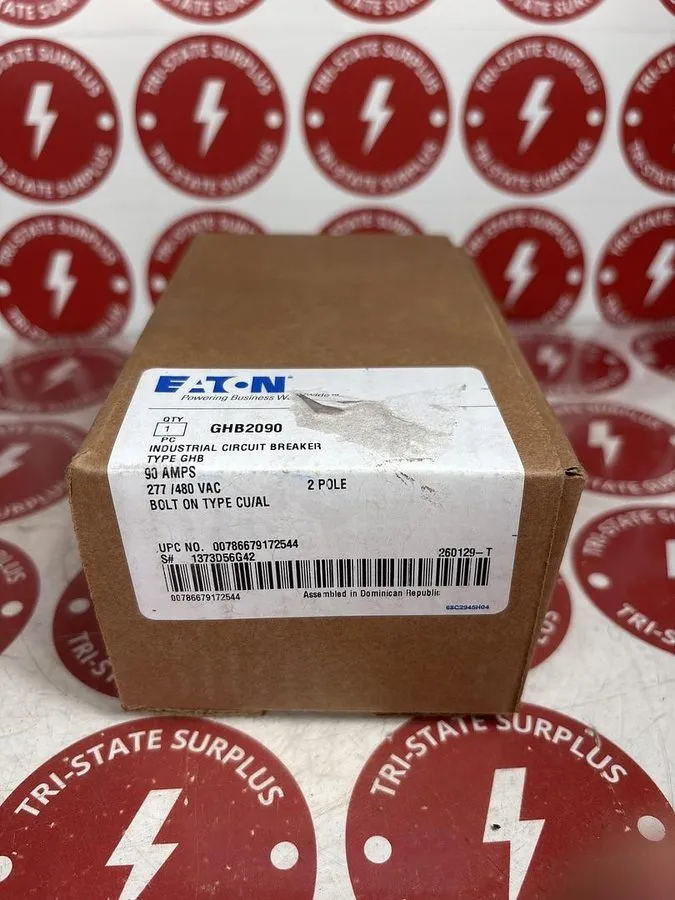 Автоматический выключатель Eaton Cutler-Hammer GHB2090 2P 90A 277/480V Bolt-On C