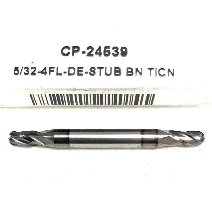 Режущий инструмент Carbide Plus CP-24539 5/32" 4FL Ball Nose End Mill Double End