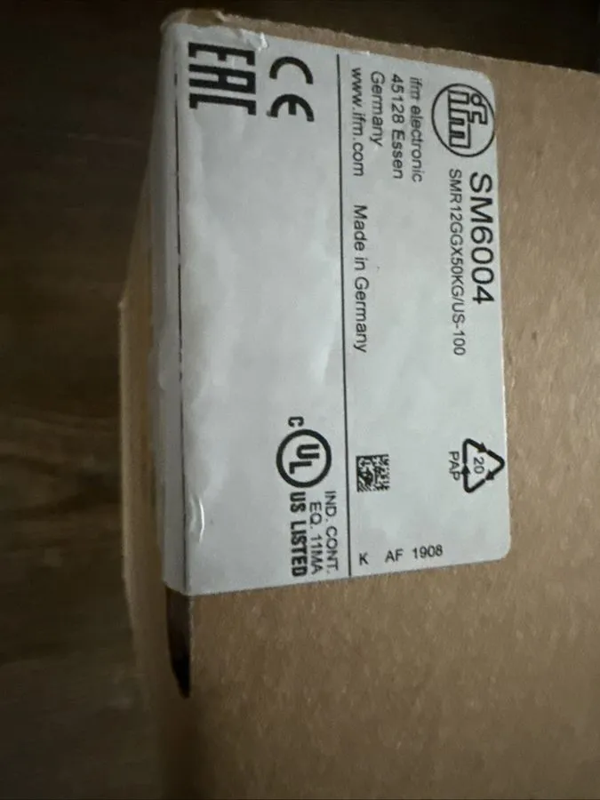 Расходомер IFM Efector SM6004 Electronic Magnetic Flow Meter 25 L/Min — фото лота 1