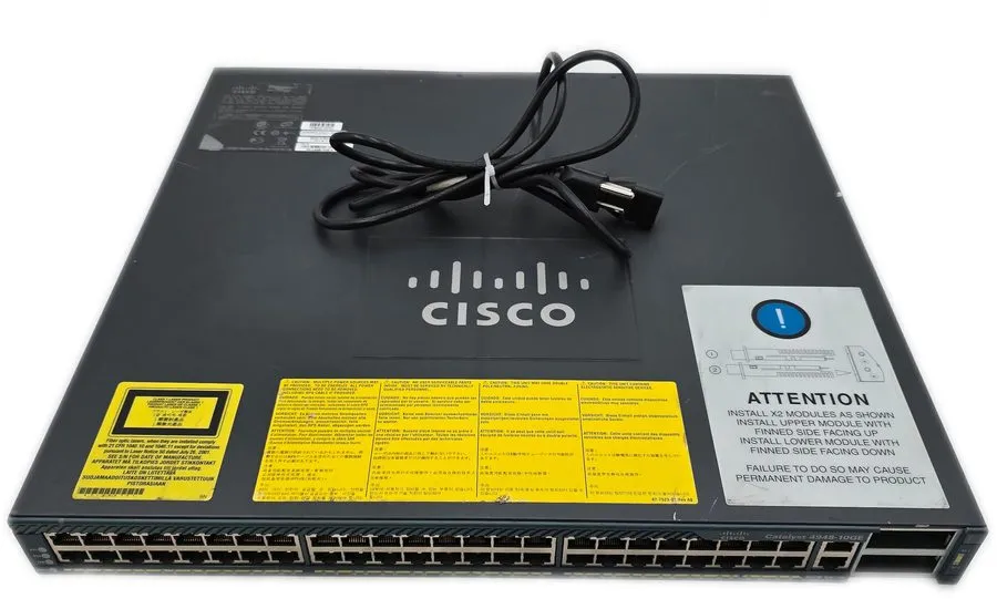 Коммутатор Cisco Catalyst 4948-10GE 48-Port Gigabit Switch w/ 2-10GB-SR Red LED