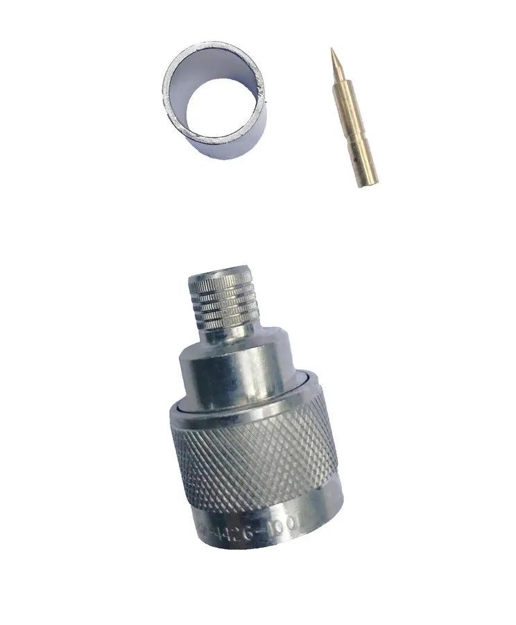 Разъём Amphenol RF 112627 BNC Male Crimp Plug Connectors RG-8 RG-213 50 Ohm — фото лота 2