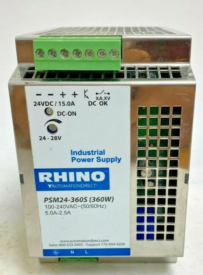 Блок питания RHINO PSM24-360S INDUSTRIAL DIN-RAIL SWITCHING POWER SUPPLY UNIT 36