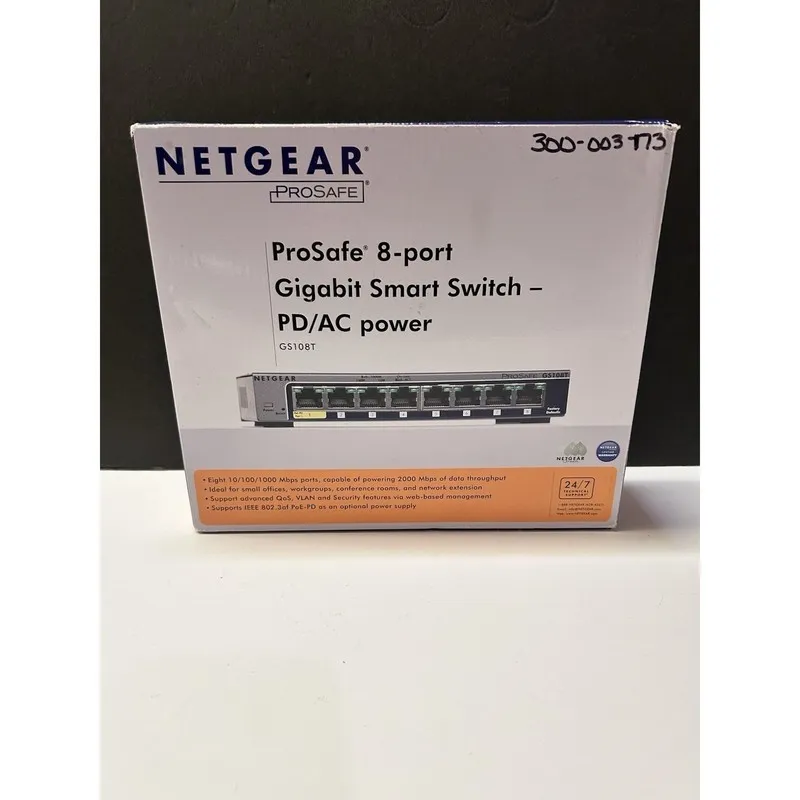 Коммутатор NetGear ProSafe GS108T v2 8-Ports External Ethernet Switch FREE S/H