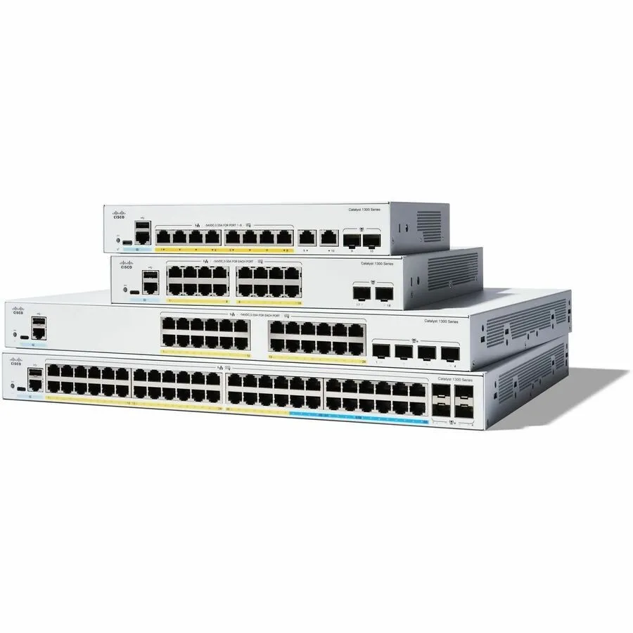 Коммутатор Cisco C1300-8FP-2G 8-Port Full PoE+ 120W Catalyst 1300 Switch — фото лота 1