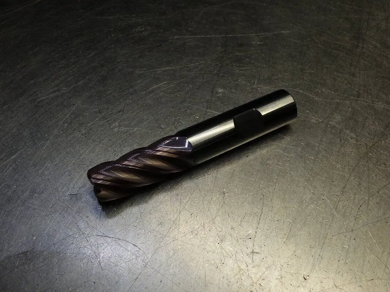 Режущий инструмент Kyocera / SGS 12mm 7 Flute Carbide Cr Endmill Shank 1mm R 744
