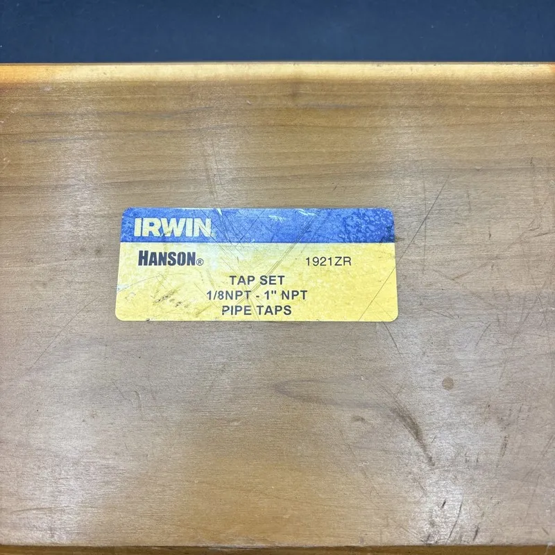 Режущий инструмент IRWIN HANSON 1921ZR TAP SET 1/8NPT-1” NPT Pipe Taps Set